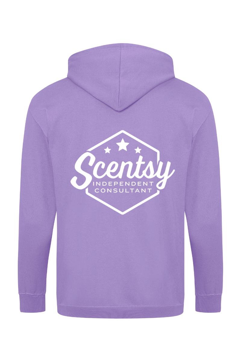 Authorized Scentsy Vendor Digital Lavender Zipped Hoodie