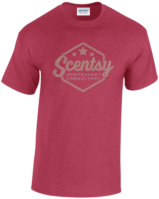 Scensty Authorized Vendor - Sparkle Antique Cherry Red T-Shirt