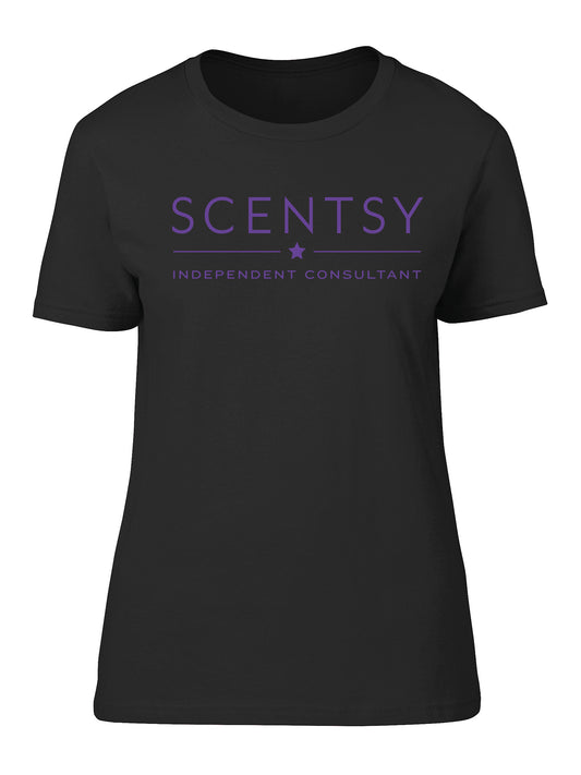 Authorized Scentsy Vendor Ladies Fitted T-Shirt - Purple Simple Logo