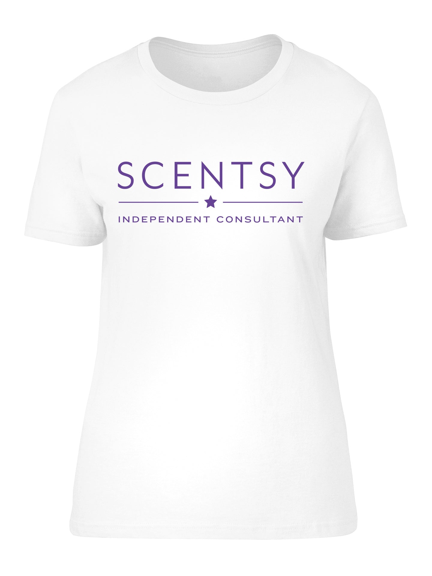 Authorized Scentsy Vendor Ladies Fitted T-Shirt - Purple Simple Logo