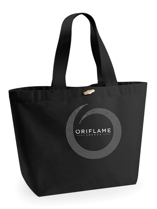 Oriflame Clear Rhinestone XL Tote Bag