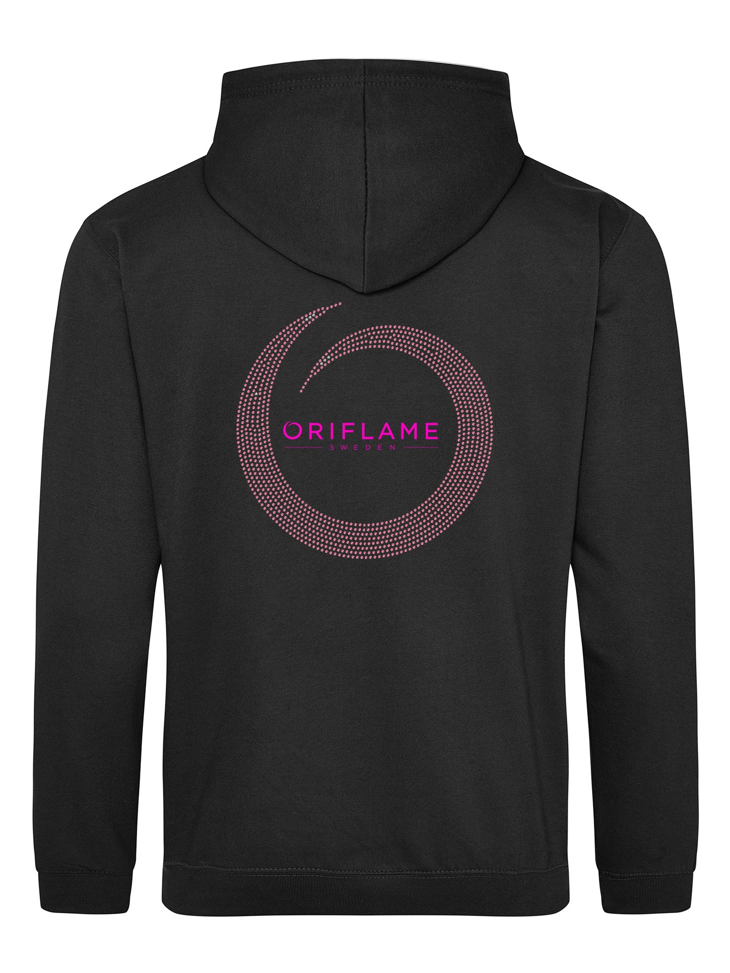 Oriflame Pink Rhinestone Zipped Hoodie