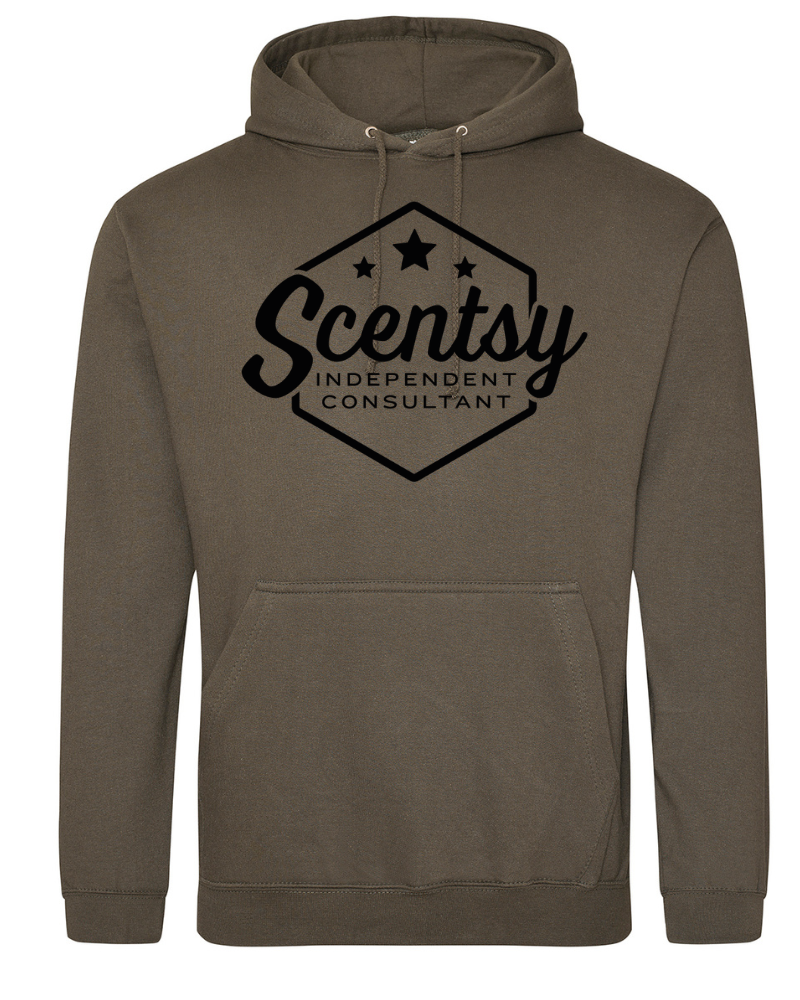 Authorized Scentsy Olive Green Pullover Hoodie