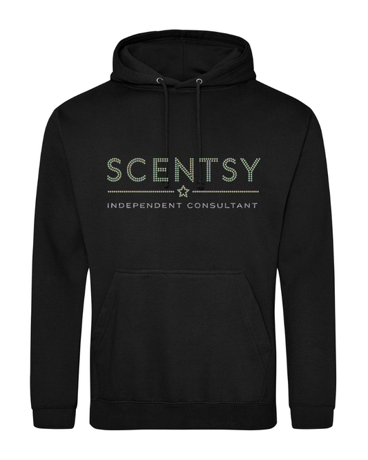 Authorized Scentsy Vendor Sparkle Black Pullover Hoodie