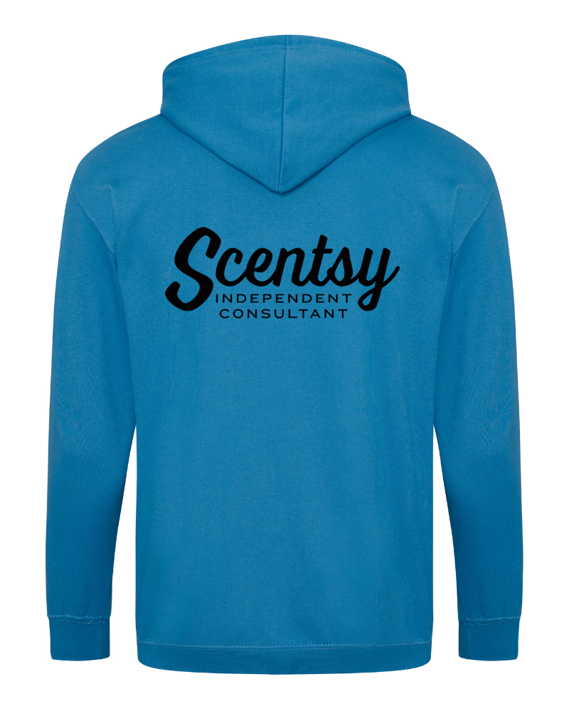 Authorized Scentsy Vendor Sapphire Zipped Hoodie