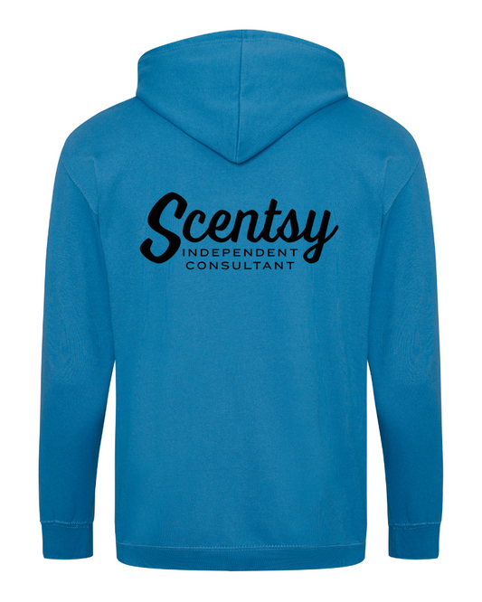 Authorized Scentsy Vendor Sapphire Zipped Hoodie