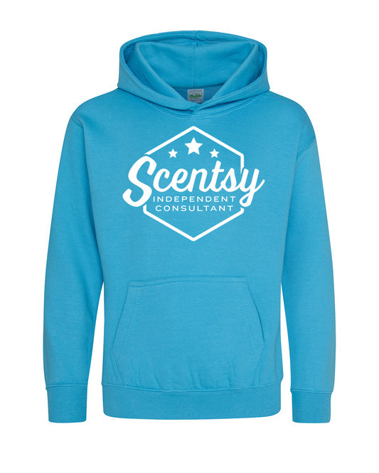 Authorized Scentsy Hawaiian Blue Pullover Hoodie - Childrens Sizes