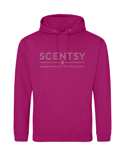 Scentsy Vendor Sparkle Festival Fuchsia Pullover Hoodie