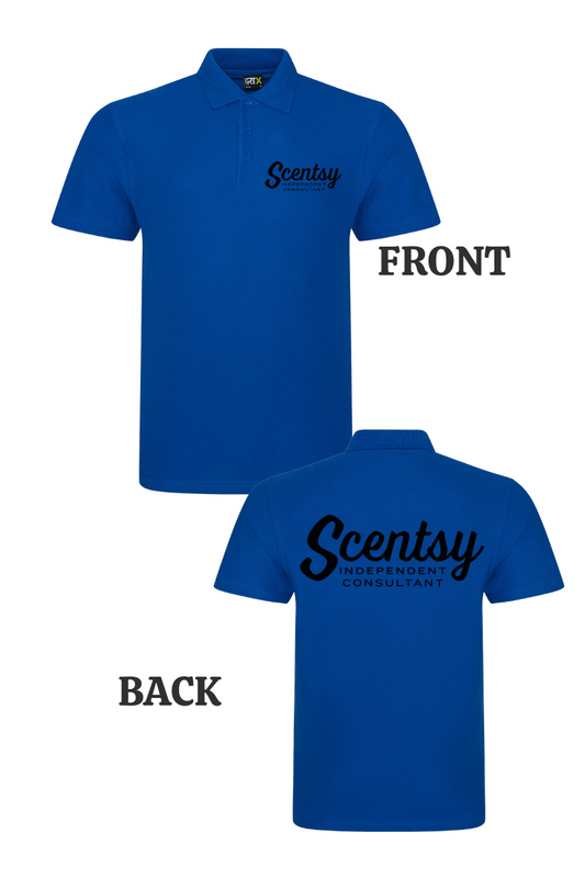 Authorized Scentsy Vendor  Printed Royal Polo Top