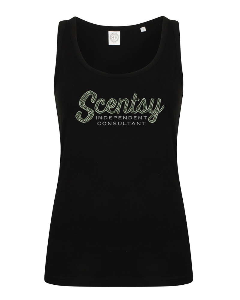 Authorized Scentsy Ladies Sparkle Black Vest