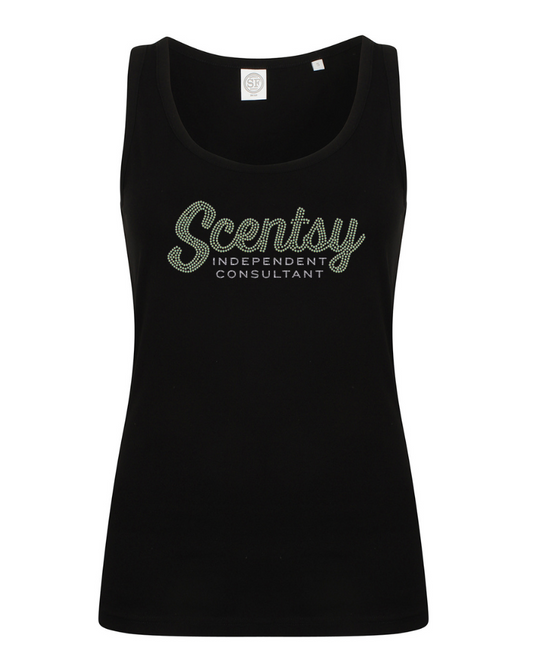 Authorized Scentsy Ladies Sparkle Black Vest