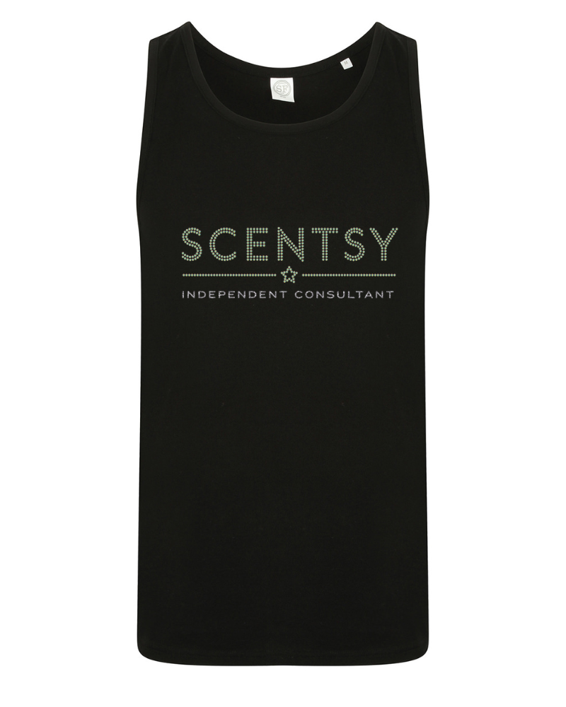 Authorized Scentsy Unisex Sparkle Black Vest