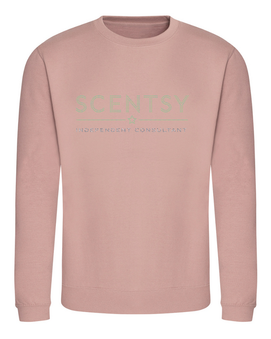 Authorized Scentsy Sparkle Dusky Pink Sweatshirt