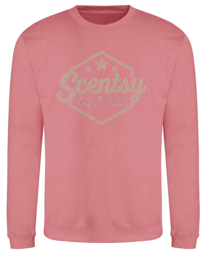 Authorized Scentsy Sparkle Dusky Rose Sweatshirt