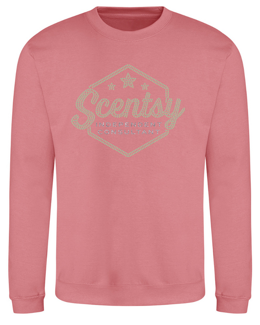 Authorized Scentsy Sparkle Dusky Rose Sweatshirt