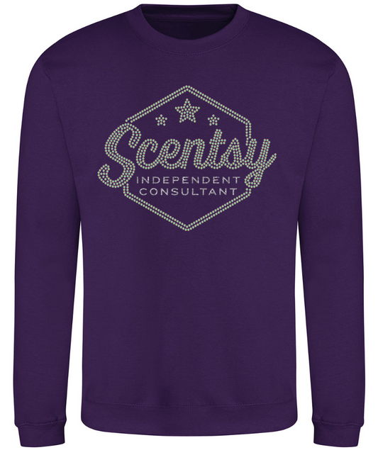 Authorized Scentsy Sparkle Purple Sweatshirt