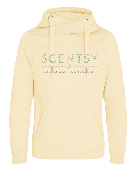 Authorized Scentsy Vendor Sparkle Vanilla Milkshake Cross Neck Pullover Hoodie