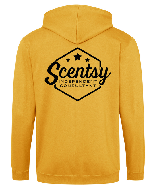 Authorized Scentsy Vendor Yellow Sun Zipped Hoodie