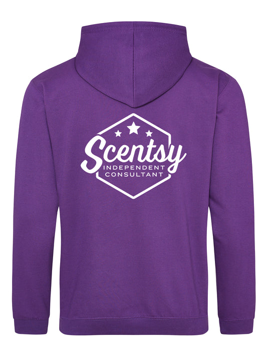 Authorized Scentsy Vendor Zipped Hoodie - Hexagon Logo