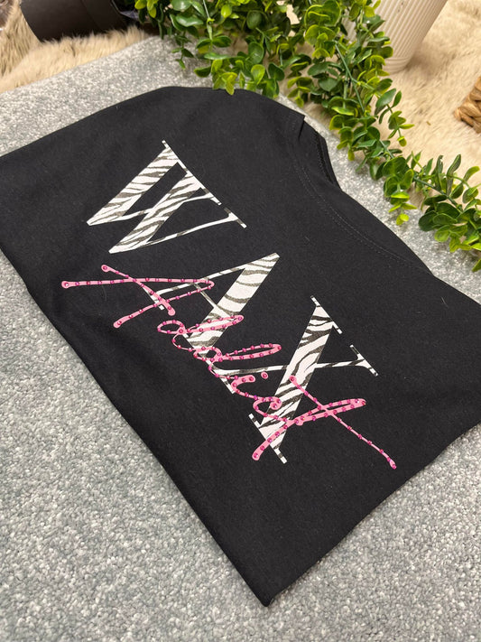 Sparkle Wax Addict Black T-Shirt