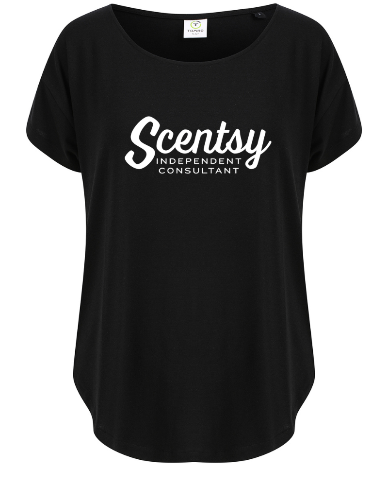 Authorized Scentsy Black Scoop Neck T-Shirt