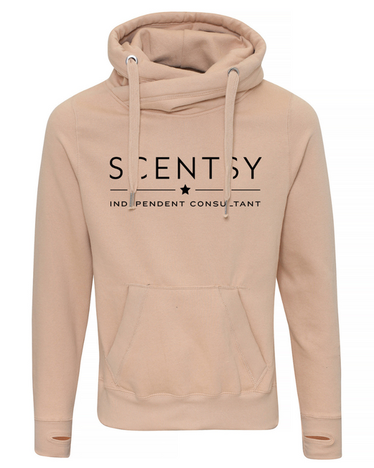 Authorized Scentsy Vendor Printed Nude Cross Neck Pullover Hoodie