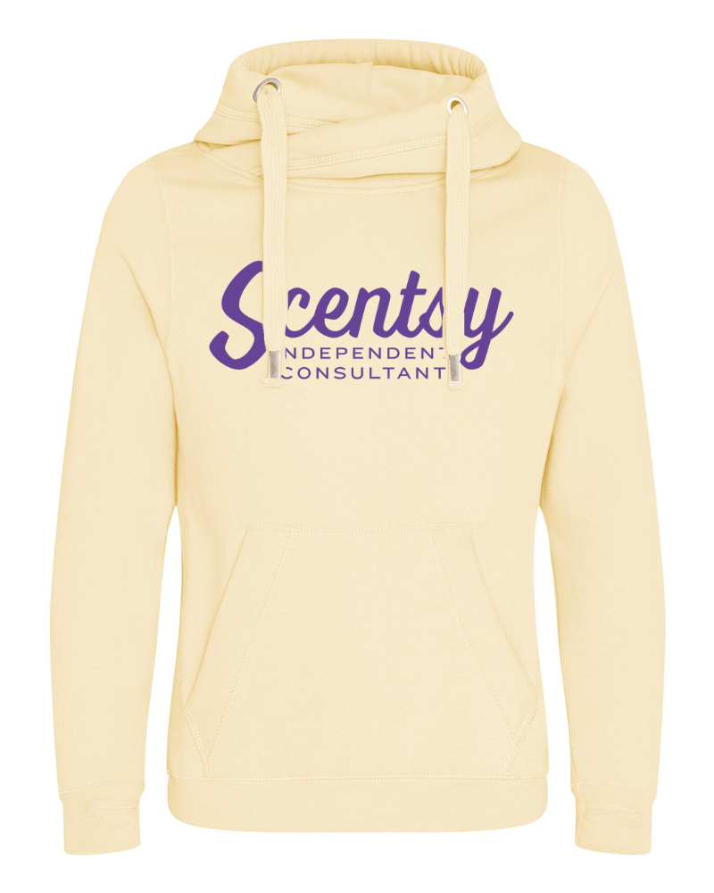 Authorized Scentsy Vendor Printed Vanilla Milkshake Cross Neck Pullover Hoodie