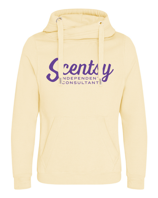 Authorized Scentsy Vendor Printed Vanilla Milkshake Cross Neck Pullover Hoodie