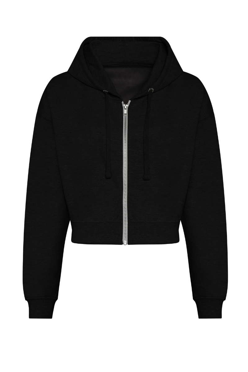 Cropped Zipped Hoodie