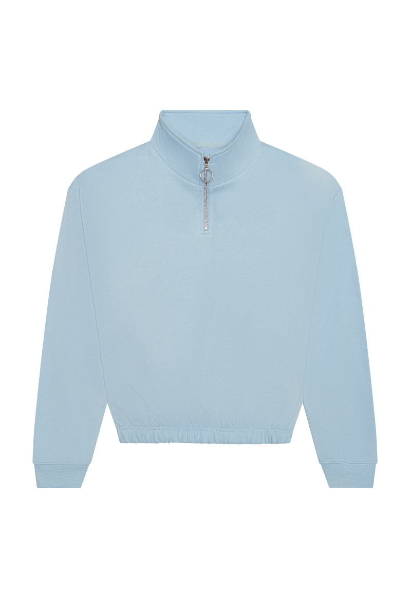 Women's 1/4 Zip Cropped Sweatshirt