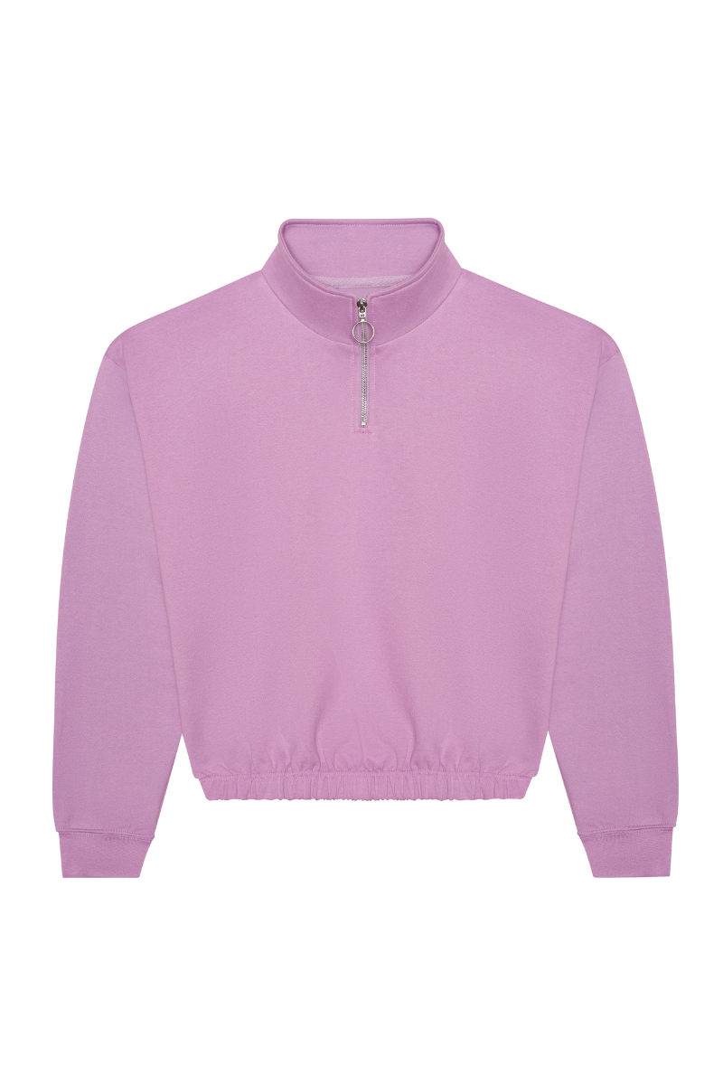 Women's 1/4 Zip Cropped Sweatshirt