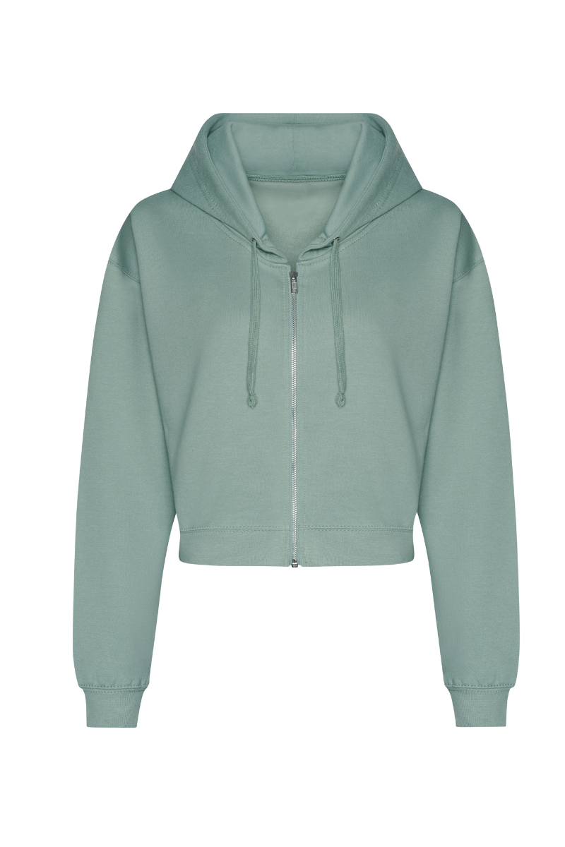 Cropped Zipped Hoodie