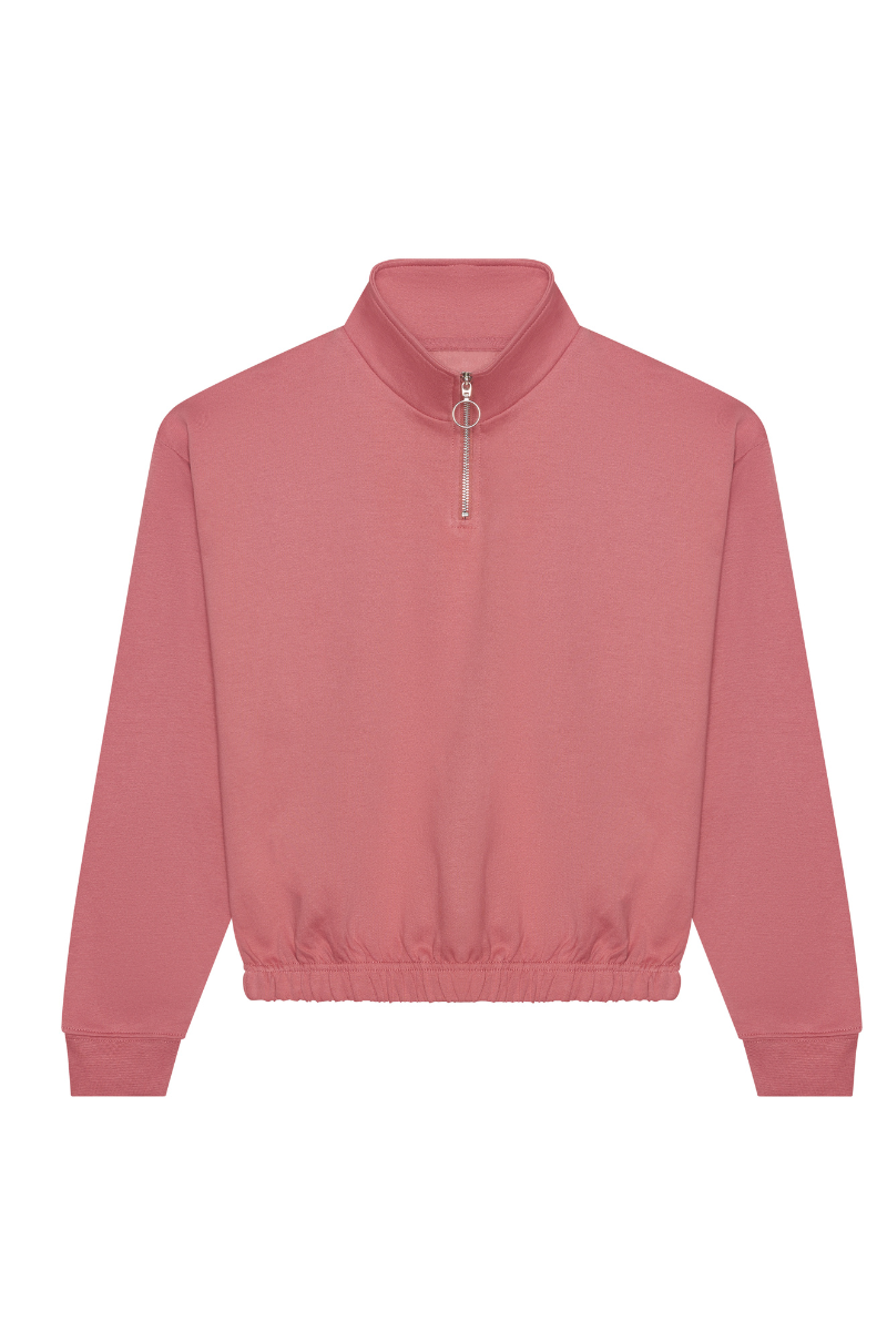 Women's 1/4 Zip Cropped Sweatshirt