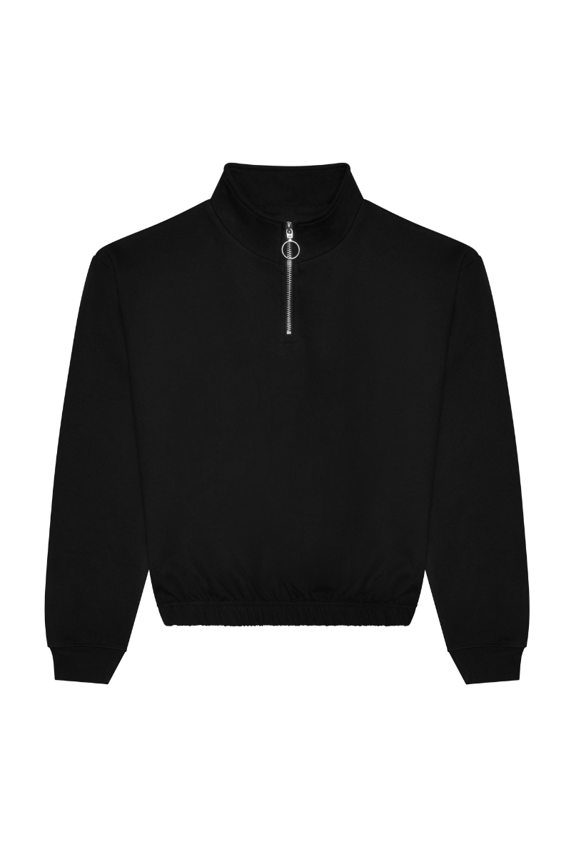 Women's 1/4 Zip Cropped Sweatshirt