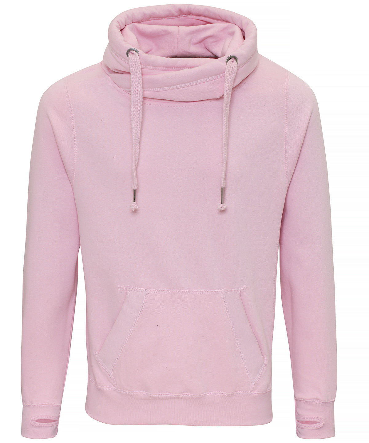 Cross Neck Rhinestone Initial Hoodie